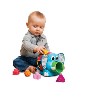 Bkids Jumbo Elephant Shape Sorter, Creative Educational Toy for Toddlers
