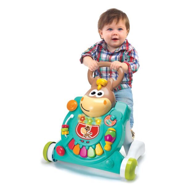 Bkids 3 in 1 Twinkling Horse Table Walker Creative Educational Toy for Toddlers