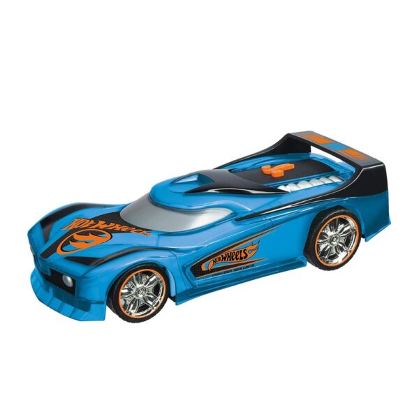 Hot Wheels Spark Racer Spin King Blue Color-Changing Thrill Ride with Lights & Sound - Image 3