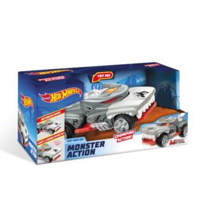 Hot Wheels Monster Action Hotweiler Chomping Friction Monster Car with Lights & Sounds
