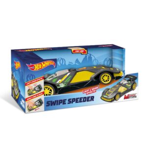 Hot Wheels Urban Legend Futuristic Friction Racer Yellow Rapid-Swipe Action for Kids