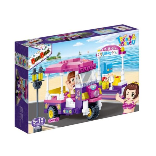 Banbao Trendy Beach Coast Villa Building Set Seaside Toy
