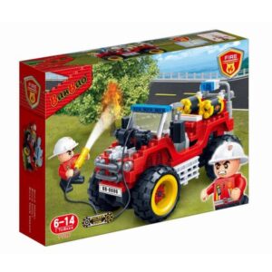 BanBao Fire Series 212 PCS – Buildable Ladder Fire Truck Rescue Set
