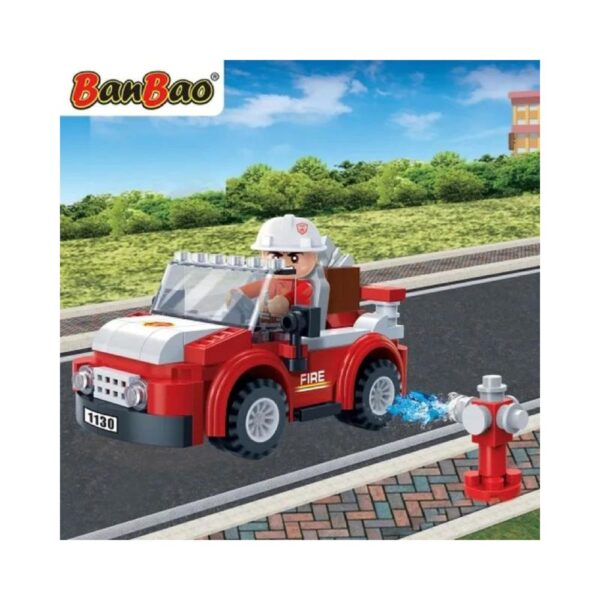 BanBao Fire Series 110 PCS – Pull‑Back Fire Rescue Building Set - Image 3