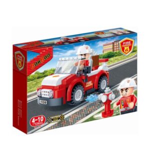 BanBao Fire Series 110 PCS – Pull‑Back Fire Rescue Building Set