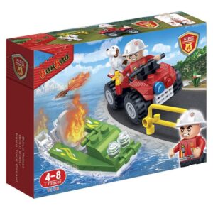 BanBao Fire Series 62‑Piece Fire Car & Boat Building Set