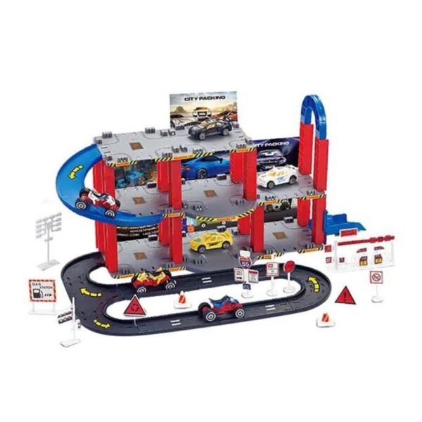 City Parking Playset 59 Pcs for Kids Ages 3+ Creative Learning Toy - Image 2