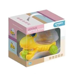 ROCKING BELL 6PCS Baby Rattle & Teether | BPA‑Free Cartoon Toy Set