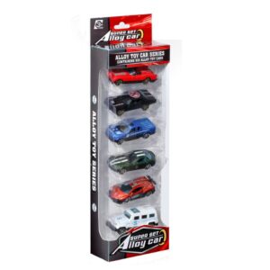 Die Cast Series 6PCS Toy Cars, Realistic Die-Cast Vehicles for Kids & Collectors