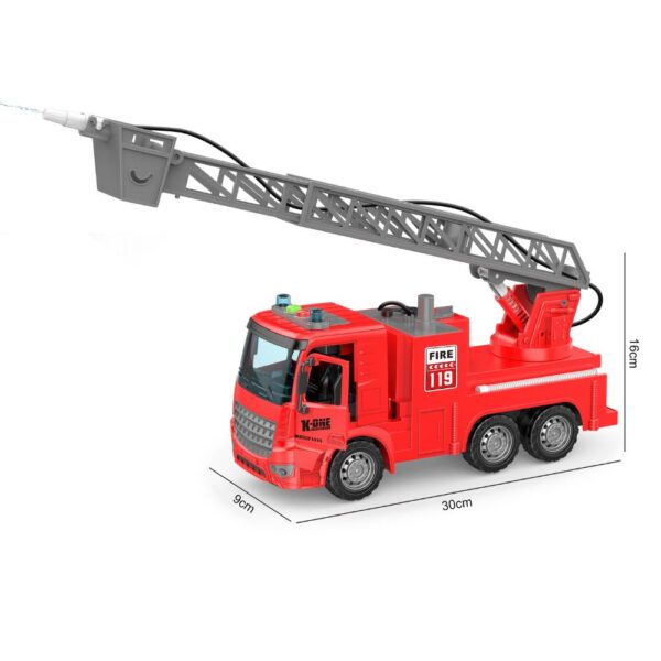 Toy Fire Truck with Lights & Sounds for Kids | Creative Educational Rescue Play - Image 2