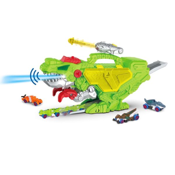 Dinosaur Rail Car with Sound & Light Creative Educational Toy - Image 2