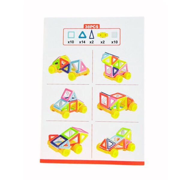 38‑Piece Transparent Magnetic Blocks Set, Creative STEM Toy for Ages 3+ - Image 3