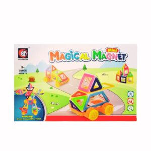 38‑Piece Transparent Magnetic Blocks Set, Creative STEM Toy for Ages 3+