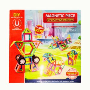 Transparent Magnetic Block Set 52PCS, Creative STEM Toy for Kids