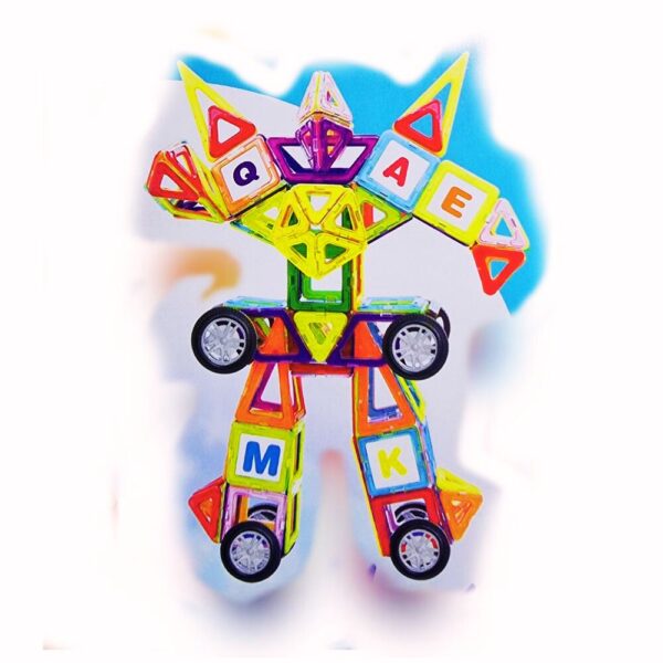Transparent Magnetic Block Set 52PCS, Creative STEM Toy for Kids - Image 5
