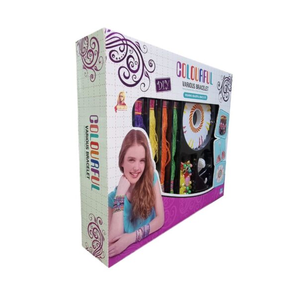 Colourful DIY Beading Set – Bracelet Making Kit for Kids Aged 6+ | Creative Craft Toy - Image 3