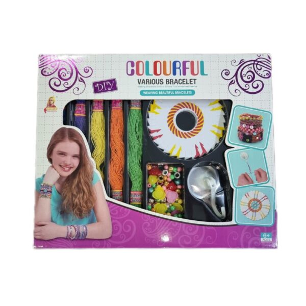 Colourful DIY Beading Set – Bracelet Making Kit for Kids Aged 6+ | Creative Craft Toy