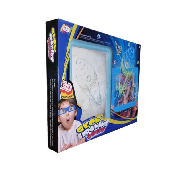 3D Flat Sketchpad Glow Drawing Board, Creative & Educational Toy for Kids - Image 2