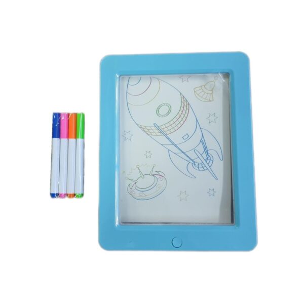 3D Flat Sketchpad Glow Drawing Board, Creative & Educational Toy for Kids - Image 4