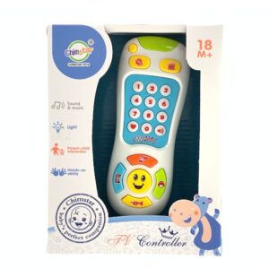 TV Remote Controller with Light & Music, Educational Sensory Toy for Toddlers