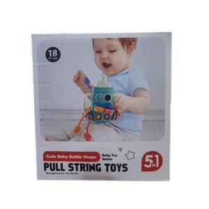5‑in‑1 Milk Bottle Pull‑String Baby Toy can be Multifunctional Teether & Sensory Play