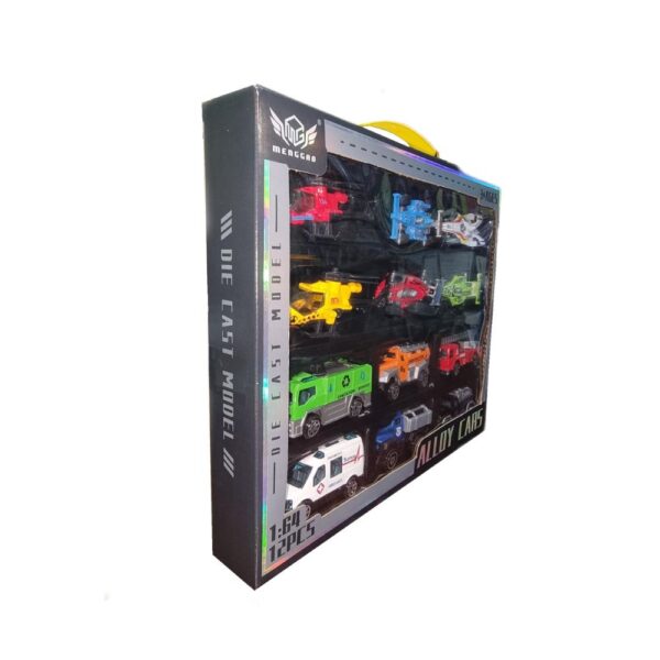 1:64 Die Cast Toy Set – 12‑Piece Mini Cars & Vehicles | Creative, Educational Play - Image 2