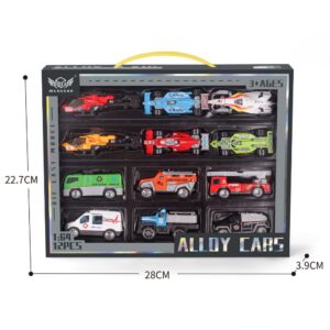 1:64 Die Cast Toy Set – 12‑Piece Mini Cars & Vehicles | Creative, Educational Play