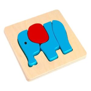 Mini Elephant Puzzle – Compact Wooden Puzzle for Early Learning Fun