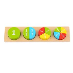 BLOCK Puzzle Round Toy – Chunky Wooden Puzzle for Shape & Color Mastery