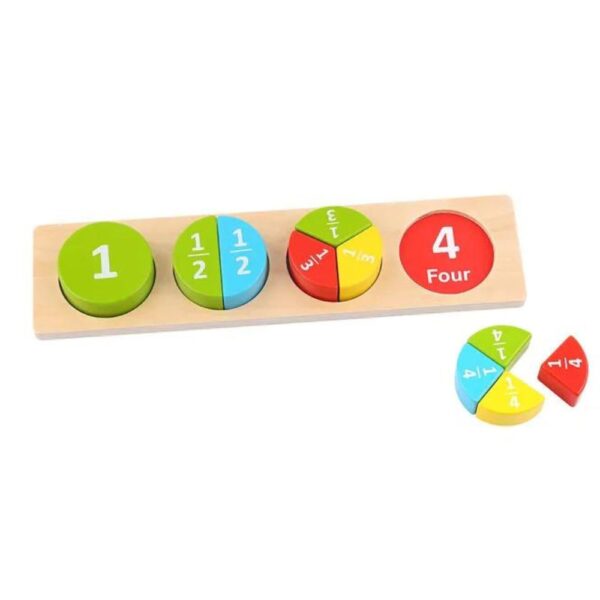 BLOCK Puzzle Round Toy – Chunky Wooden Puzzle for Shape & Color Mastery - Image 2
