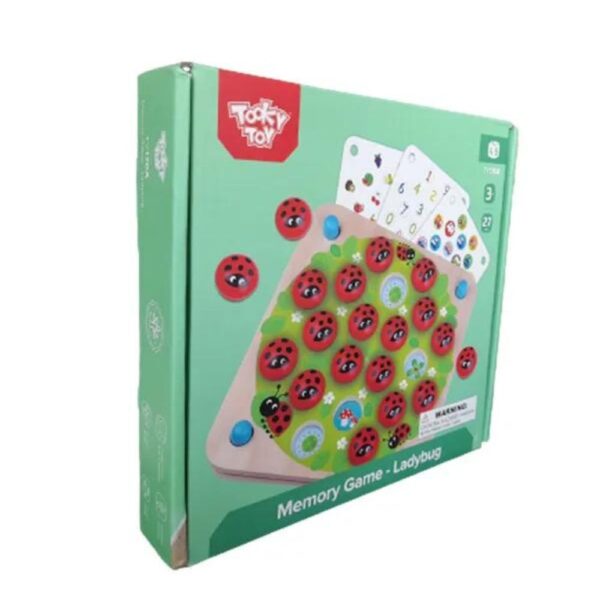 Wooden Ladybug Memory Game for Toddlers – Boost Focus, Memory & Fun - Image 2