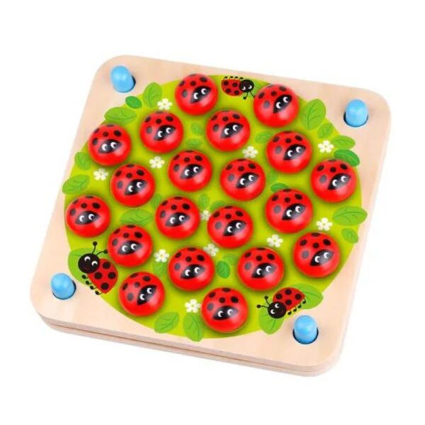 Wooden Ladybug Memory Game for Toddlers – Boost Focus, Memory & Fun - Image 3