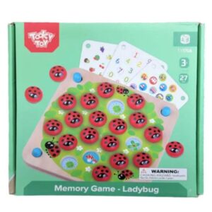 Wooden Ladybug Memory Game for Toddlers – Boost Focus, Memory & Fun