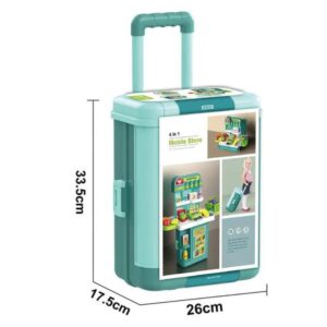 4IN1 Supermarket Trolley Case, Imaginative, Educational Play for Kids