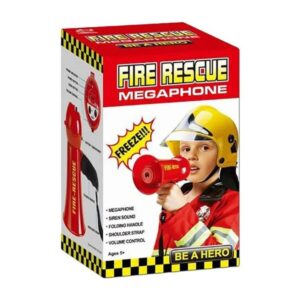 Fire Fighters Megaphone MIC Toy – Role Play Siren & Volume Control for Kids