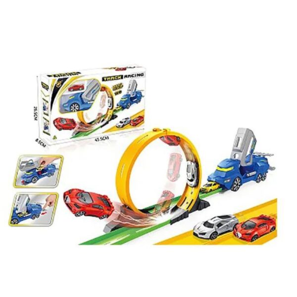 Loop Track with Launcher and Car – Interactive Gravity‑Defying Race Garage Playset - Image 2