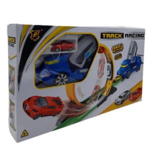 Loop Track with Launcher and Car – Interactive Gravity‑Defying Race Garage Playset