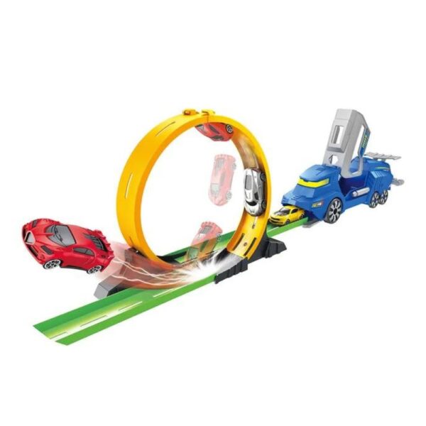 Loop Track with Launcher and Car – Interactive Gravity‑Defying Race Garage Playset - Image 3