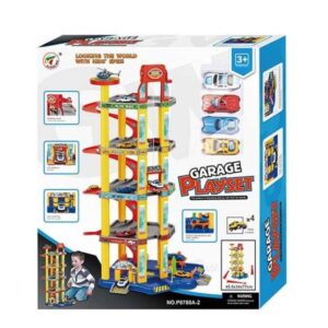 Garage Playset with Elevator & Accessories - Creative & Educational Parking Garage Toy