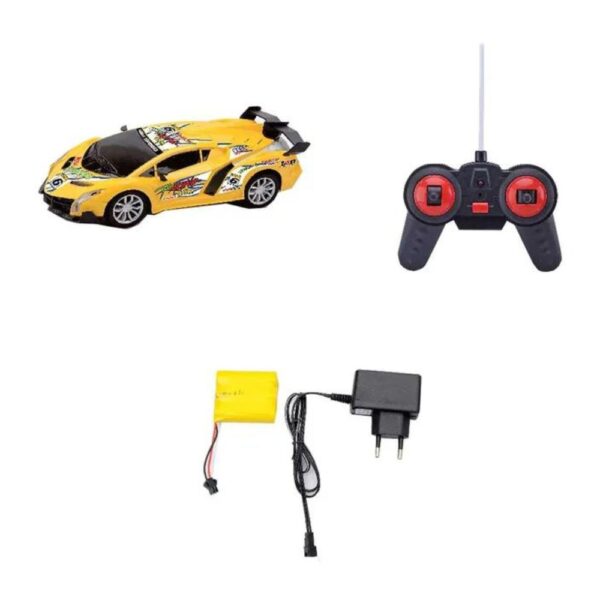 1:20 RC Car Yellow with Lights and Battery Included – Exciting Fun for Kids - Image 3