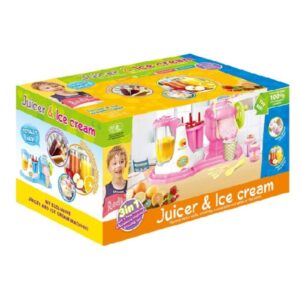 3‑in‑1 DIY Juice & Ice Cream Machine Pink for Kids Fun & Science Learning