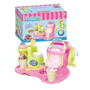 DIY Ice Cream Machine Playset for Kids – Creative STEM Toy with Electric Rotary Handle