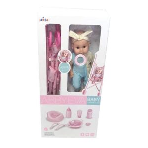 🍼 Baby Doll with Stroller & Accessories Set | Nurturing Play for Kids