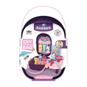 DIY Barber Bag Educational Toy for Kids Filled with Colourful Fun & Creativity (Purple)