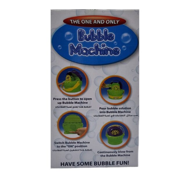 BUBBLE MACHINE WITH REFLECTIVE GREEN MAKER.  Creative Educational Toy for Kids - Image 3