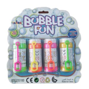 Bubble Touchable Bubbles Blowing Toy Pack of 4 Tubes – Touchable, Reusable, Non‑Toxic Fun